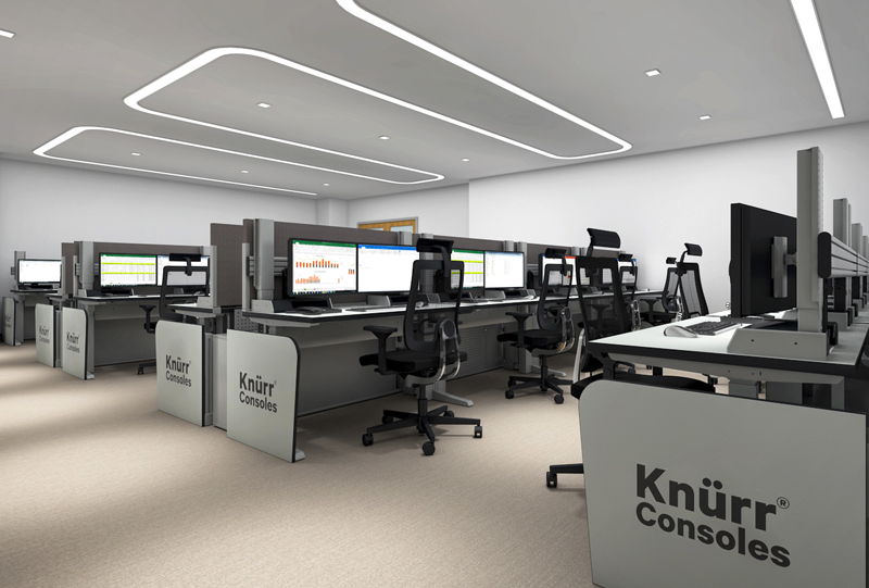 Ergocon workstations in control room
