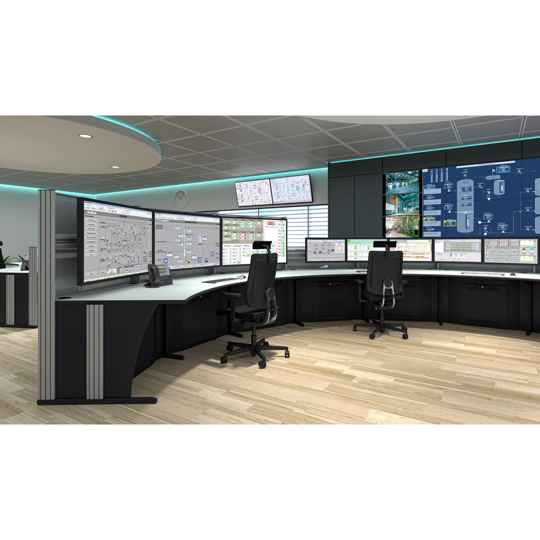 Large Numbers of Dacobas Advanced Workstations in Large Control Room